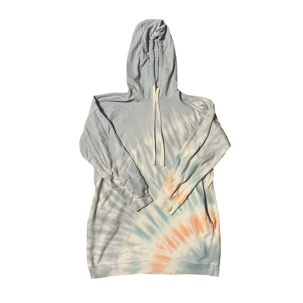 No Comment Size Large Tie-Dye Oversized Hoodie With Pockets
